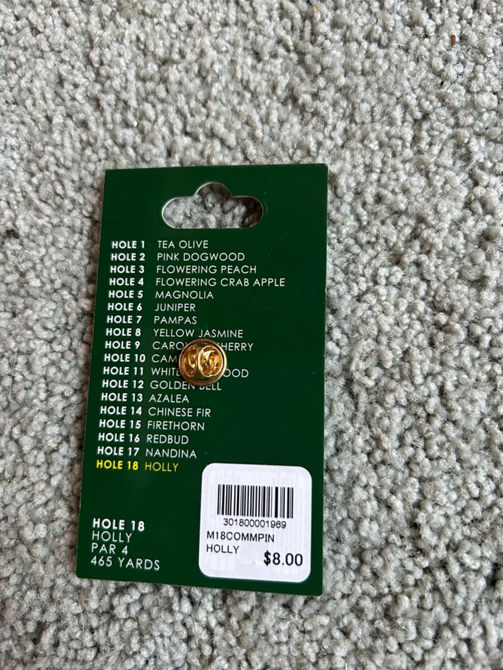 Masters 2018 Commemorative Pin - Picture 2 of 2